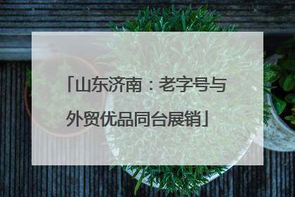 山东济南：老字号与外贸优品同台展销