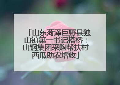 山东菏泽巨野县独山镇第一书记搭桥：山钢集团采购帮扶村西瓜助农增收