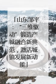 山东邹平：“三维驱动”锻造产城融合新典范，激活城镇发展新动能