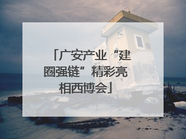 广安产业“建圈强链”精彩亮相西博会