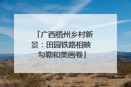 广西梧州乡村新景：田园铁路相映 勾勒和美画卷