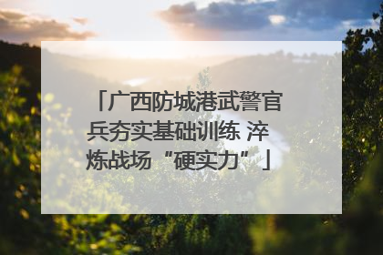 广西防城港武警官兵夯实基础训练 淬炼战场“硬实力”
