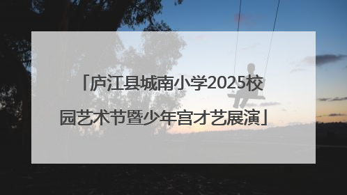 庐江县城南小学2025校园艺术节暨少年宫才艺展演