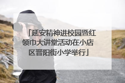 延安精神进校园暨红领巾大讲堂活动在小店区晋阳街小学举行