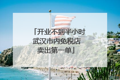 开业不到半小时 武汉市内免税店卖出第一单