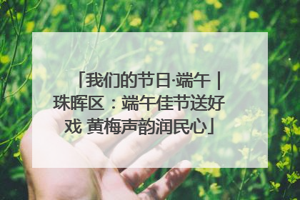 我们的节日·端午｜珠晖区：端午佳节送好戏 黄梅声韵润民心