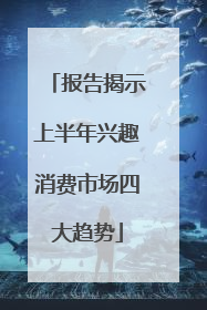 报告揭示上半年兴趣消费市场四大趋势