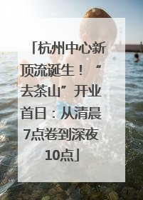杭州中心新顶流诞生！“去茶山”开业首日：从清晨7点卷到深夜10点