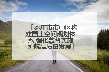 枣庄市市中区构建国土空间规划体系 强化监督实施护航高质量发展