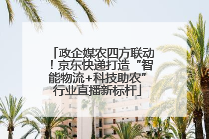 政企媒农四方联动！京东快递打造“智能物流+科技助农”行业直播新标杆