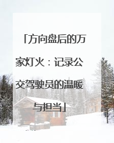 方向盘后的万家灯火：记录公交驾驶员的温暖与担当