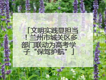 文明实践显担当！兰州市城关区多部门联动为高考学子“保驾护航”