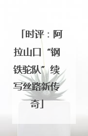 时评：阿拉山口“钢铁驼队”续写丝路新传奇