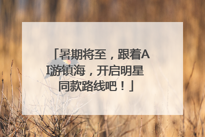 暑期将至，跟着AI游镇海，开启明星同款路线吧！
