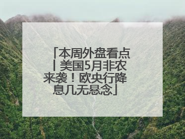 本周外盘看点丨美国5月非农来袭！欧央行降息几无悬念