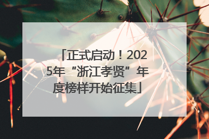 正式启动！2025年“浙江孝贤”年度榜样开始征集