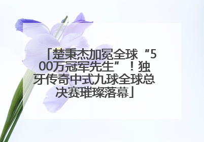 楚秉杰加冕全球“500万冠军先生”！独牙传奇中式九球全球总决赛璀璨落幕