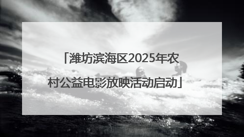 潍坊滨海区2025年农村公益电影放映活动启动