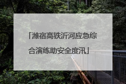 潍宿高铁沂河应急综合演练助安全度汛
