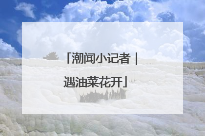 潮闻小记者｜遇油菜花开