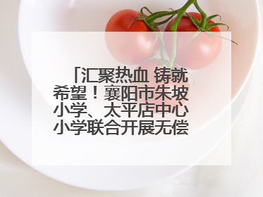 汇聚热血 铸就希望！襄阳市朱坡小学、太平店中心小学联合开展无偿献血活动