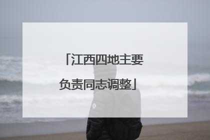 江西四地主要负责同志调整