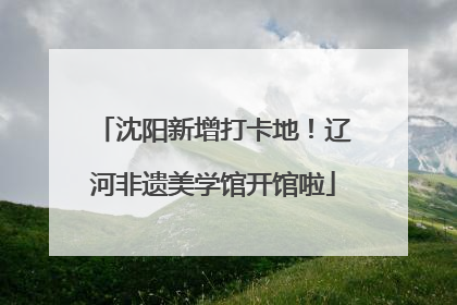 沈阳新增打卡地！辽河非遗美学馆开馆啦