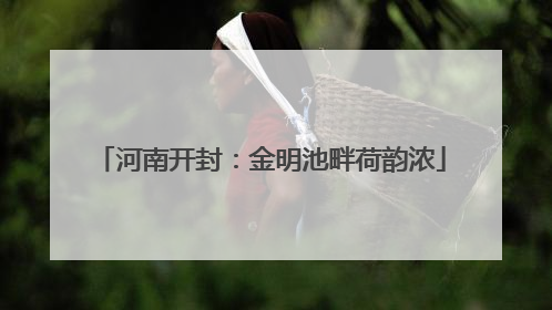 河南开封：金明池畔荷韵浓