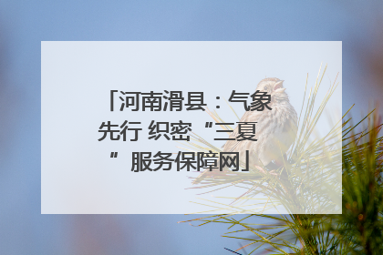 河南滑县：气象先行 织密“三夏”服务保障网