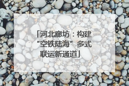 河北廊坊：构建“空铁陆海”多式联运新通道