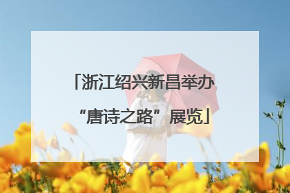 浙江绍兴新昌举办“唐诗之路”展览