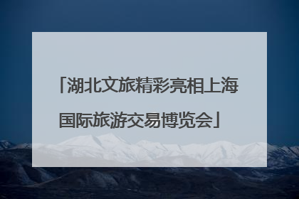 湖北文旅精彩亮相上海国际旅游交易博览会