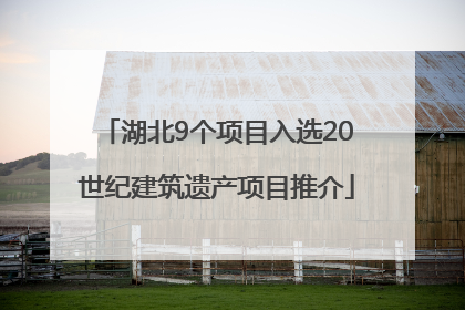 湖北9个项目入选20世纪建筑遗产项目推介