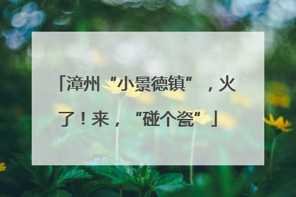 漳州“小景德镇”，火了！来，“碰个瓷”