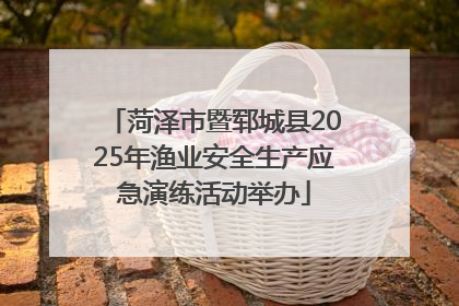 菏泽市暨郓城县2025年渔业安全生产应急演练活动举办