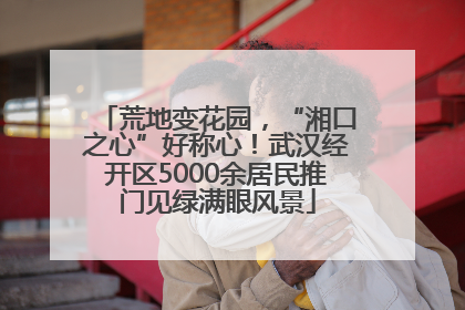 荒地变花园，“湘口之心”好称心！武汉经开区5000余居民推门见绿满眼风景