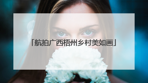 航拍广西梧州乡村美如画