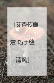 艾香传廉意 巧手缝清风