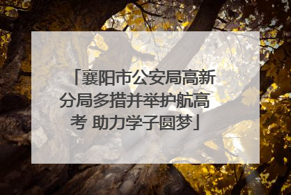 襄阳市公安局高新分局多措并举护航高考 助力学子圆梦