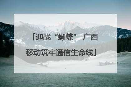 迎战“蝴蝶” 广西移动筑牢通信生命线