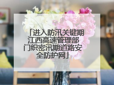 进入防汛关键期 江西高速管理部门织密汛期道路安全防护网