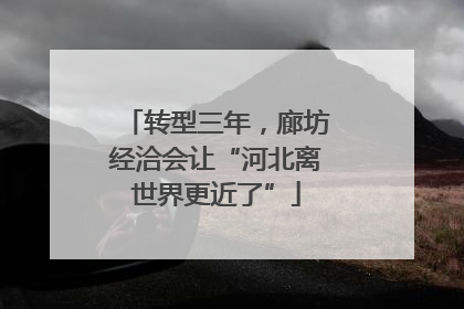 转型三年，廊坊经洽会让“河北离世界更近了”