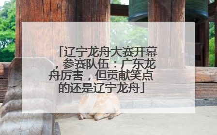 辽宁龙舟大赛开幕，参赛队伍：广东龙舟厉害，但贡献笑点的还是辽宁龙舟