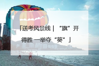 送考风景线｜“旗”开得胜 一举夺“葵”