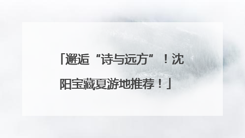 邂逅“诗与远方”！沈阳宝藏夏游地推荐！