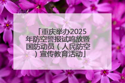 重庆举办2025年防空警报试鸣放暨国防动员（人民防空）宣传教育活动
