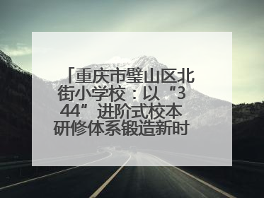 重庆市璧山区北街小学校：以“344”进阶式校本研修体系锻造新时代强师