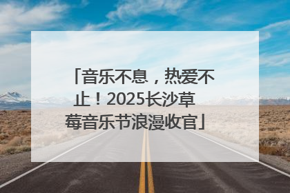 音乐不息，热爱不止！2025长沙草莓音乐节浪漫收官