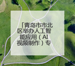 青岛市市北区举办人工智能应用（AI视频制作）专项竞赛