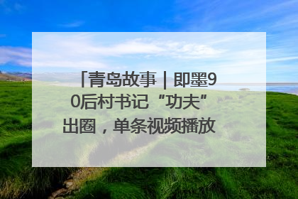 青岛故事｜即墨90后村书记“功夫”出圈，单条视频播放量过600万